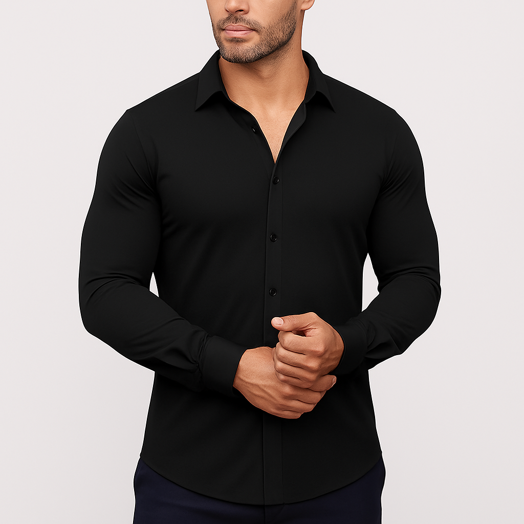 The Stretch Dress Shirt – Men’s Flexible Button-Up