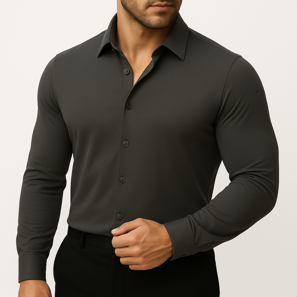 The Stretch Dress Shirt – Men’s Flexible Button-Up